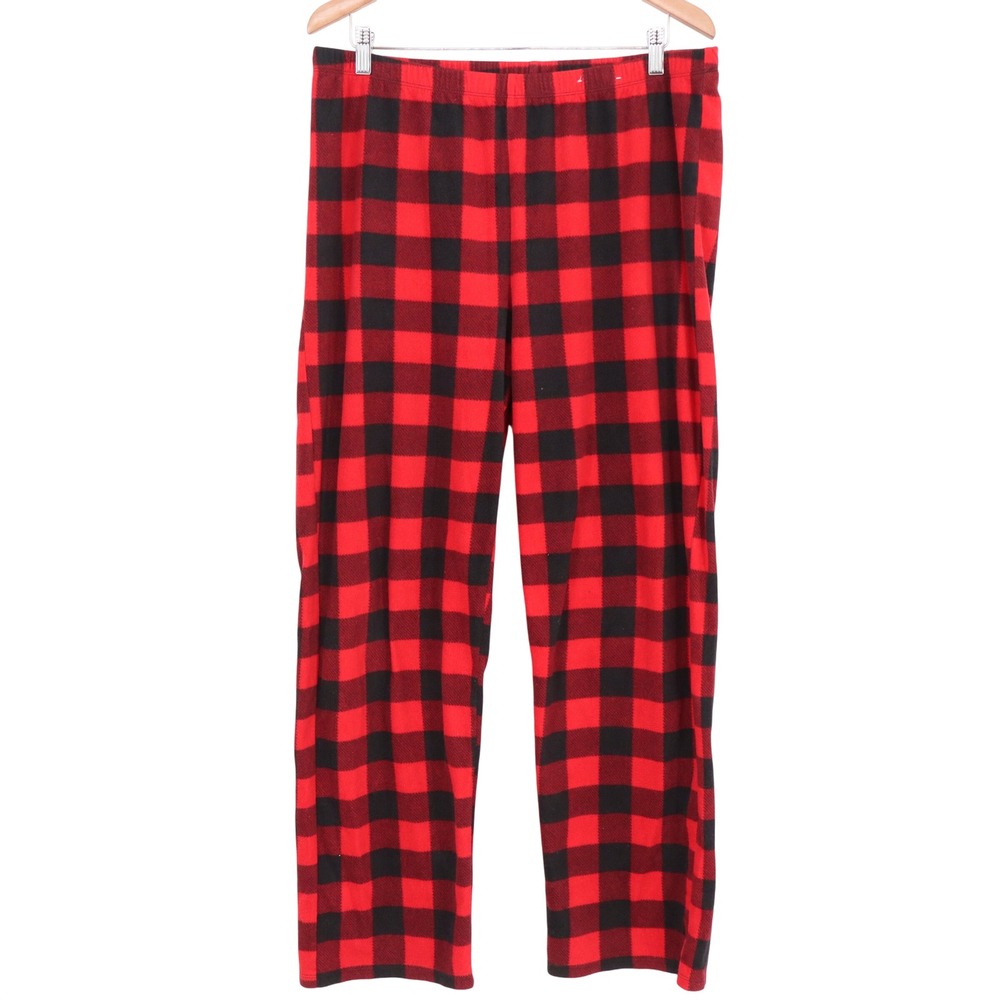 Wondershop Target Womens Red Black Buffalo Plaid Fleece Pajama Pants Large